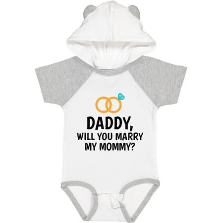 Inktastic Daddy Will You Marry My Mommy with Rings for Proposal Gift Baby Boy or Baby Girl Bodysuit
Inktastic Daddy Will You Marry My Mommy with Rings for Proposal Gift Baby Boy or Baby Girl Bodysuit