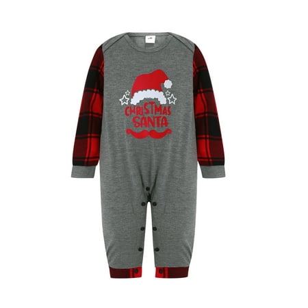Family Parent-child Pajamas Christmas Hat Printed Tops and Plaid Pants Home Clothes Set
Family Parent-child Pajamas Christmas Hat Printed Tops and Plaid Pants Home Clothes Set