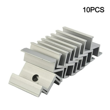 YaSaLy PV Solar Panels End Clamp Mounting Rail Access Mounting Aluminium Profiles 50MM
YaSaLy PV Solar Panels End Clamp Mounting Rail Access Mounting Aluminium Profiles 50MM