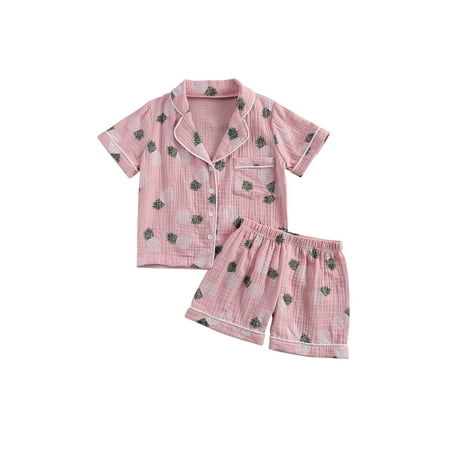 Listenwind 2PCS Toddler Kids Pajamas Set Short Sleeve Stripe Homewear Sleepwear Nightwear
Listenwind 2PCS Toddler Kids Pajamas Set Short Sleeve Stripe Homewear Sleepwear Nightwear