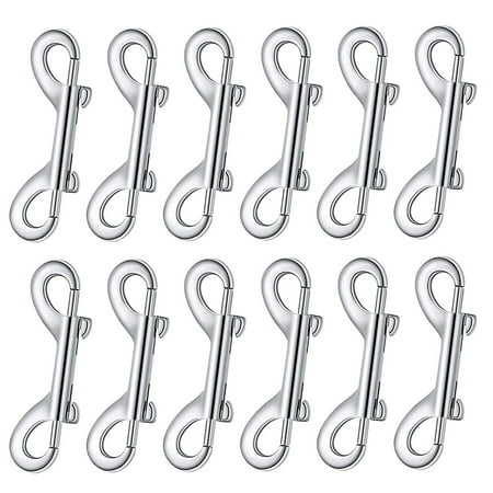 12 Pieces Double Ended Snaps Hook Zinc Alloy Double Trigger Clips Home Pet Accessory for Linking Dog Leash
12 Pieces Double Ended Snaps Hook Zinc Alloy Double Trigger Clips Home Pet Accessory for Linking Dog Leash