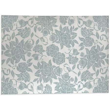 My Little Chickadee Blue Kitchen Mat by Kavka Designs