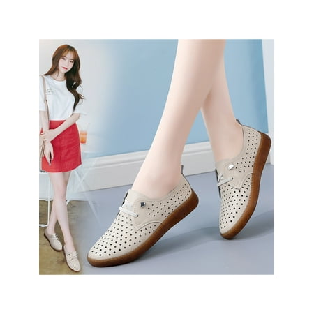 Kesitin Womens Comfort Slip-ons Moccasins Driving Breathable Loafers Slip Resistant Low Top Flats Hollow Out Beige 4.5
Kesitin Womens Comfort Slip-ons Moccasins Driving Breathable Loafers Slip Resistant Low Top Flats Hollow Out Beige 4.5
