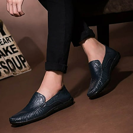 ZXHACSJ Men s Casual Leather Shoes Side Zipper Low-cut Lazy Leather Shoes Men s Loafers Blue 45
ZXHACSJ Men s Casual Leather Shoes Side Zipper Low-cut Lazy Leather Shoes Men s Loafers Blue 45