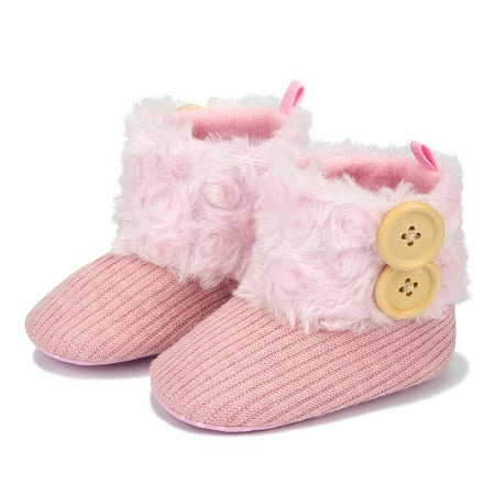 Baby Boys Girls Booties Soft-soled Anti-slip Fleece Crib Shoes First Walker Shoes For Winter
Baby Boys Girls Booties Soft-soled Anti-slip Fleece Crib Shoes First Walker Shoes For Winter