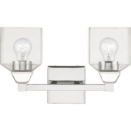 2 Light Bathroom Light in Architectural Style-9.5 inches Tall and 15 inches Wide-Polished Chrome Finish Bailey Street Home 218-Bel-4821538
2 Light Bathroom Light in Architectural Style-9.5 inches Tall and 15 inches Wide-Polished Chrome Finish Bailey Street Home 218-Bel-4821538