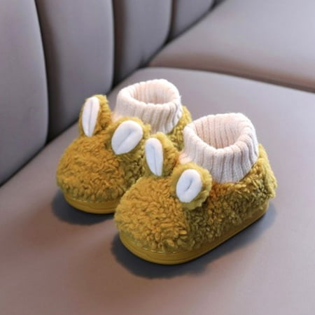 1 Pairs Winter Baby Slippers Non-slip Home Cotton Slippers Indoor Shoes Keep Warm Plush Velvet YELLOW 14-15 (INNER 14CM)
1 Pairs Winter Baby Slippers Non-slip Home Cotton Slippers Indoor Shoes Keep Warm Plush Velvet YELLOW 14-15 (INNER 14CM)