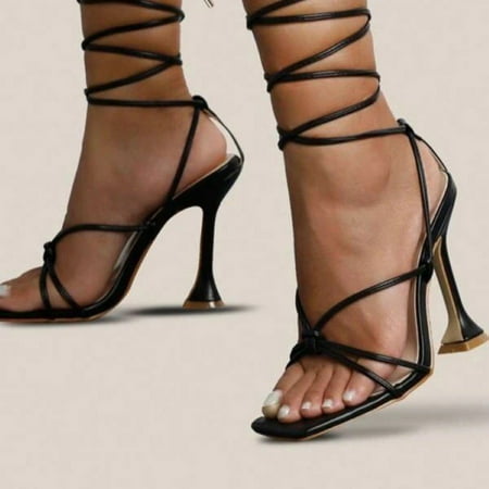〖Yilirongyumm〗 Black 41 High Heels For Women Fashion Sandals Casual Breathable High Women s Lace-Up Heels Shoes Toe Women s High Heels
〖Yilirongyumm〗 Black 41 High Heels For Women Fashion Sandals Casual Breathable High Women s Lace-Up Heels Shoes Toe Women s High Heels