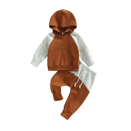 Infant Baby Boys Autumn Outfit Sets Long Sleeve Hoodie Sweatshirt Drawstring Pants Casual Tracksuits
Infant Baby Boys Autumn Outfit Sets Long Sleeve Hoodie Sweatshirt Drawstring Pants Casual Tracksuits