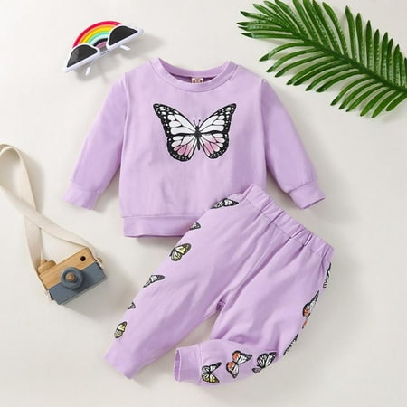 Toddler Baby Boy Girl Butterfly Print Pullover Clothes Sets Long Sleeve Sweatshirt Tops+Long Pants Two Piece Outfit
Toddler Baby Boy Girl Butterfly Print Pullover Clothes Sets Long Sleeve Sweatshirt Tops+Long Pants Two Piece Outfit