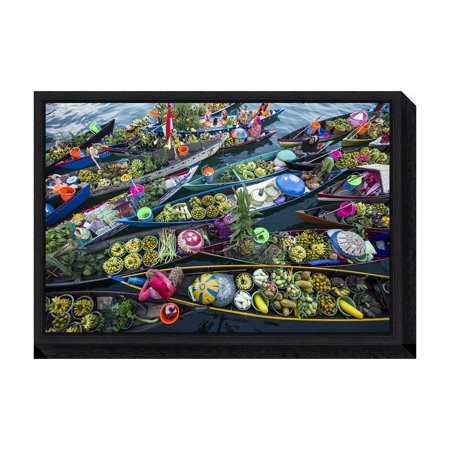 Amanti Art Canvas Art Framed Banjarmasin Floating Market