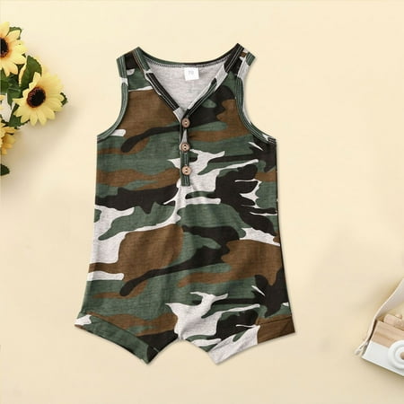 Hunpta Newborn Infant Baby Girls Sleeveless Camouflage Print Romper Bodysuits Outfits
Hunpta Newborn Infant Baby Girls Sleeveless Camouflage Print Romper Bodysuits Outfits
