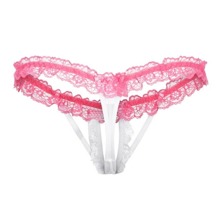 Qcmgmg Women s Soft Lace Panties Stretch Open Crotch Underwear Breathable Low Waisted Briefs M
Qcmgmg Women s Soft Lace Panties Stretch Open Crotch Underwear Breathable Low Waisted Briefs M
