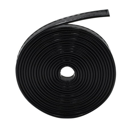 BESTONZON 1 Roll 3 Meters PU Leather DIY Sewing Pouch Leather Strip Accessories Double-side Route Line Strap for Sewing Bag Supplies (Black)