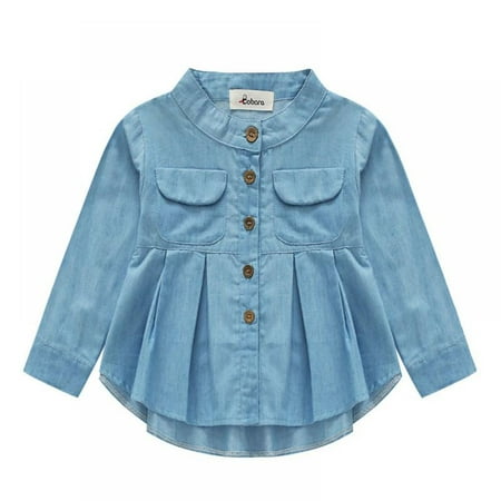 Clearance Sale Baby Girls Jeans Shirts Children Long Sleeve Denim Girl Cute Fashion Clothing For Spring Autumn Winter
Clearance Sale Baby Girls Jeans Shirts Children Long Sleeve Denim Girl Cute Fashion Clothing For Spring Autumn Winter
