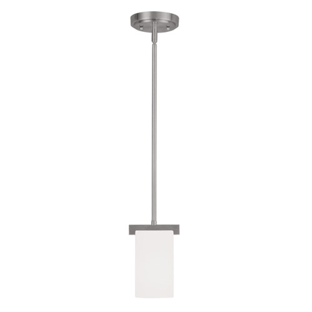 Mini Pendants 1 Light With Hand Blown Satin Opal White Glass Brushed Nickel size 5 in 100 Watts - World of Crystal
Mini Pendants 1 Light With Hand Blown Satin Opal White Glass Brushed Nickel size 5 in 100 Watts - World of Crystal