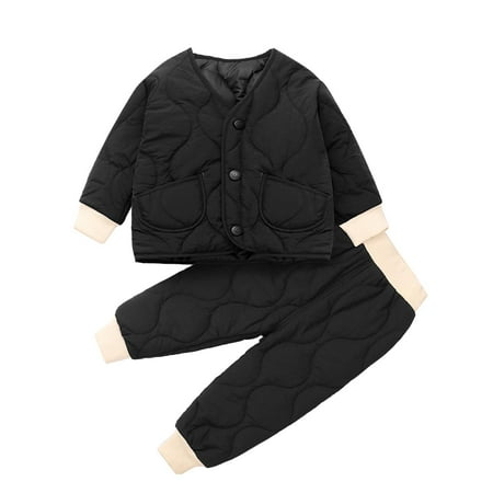Hunpta Toddler Kids Babys Girls Boys Spring Winter Pocket Solid Warm Thick Long Sleeve Pants Coat Jacket Padded Sleepwear Clothes Set
Hunpta Toddler Kids Babys Girls Boys Spring Winter Pocket Solid Warm Thick Long Sleeve Pants Coat Jacket Padded Sleepwear Clothes Set