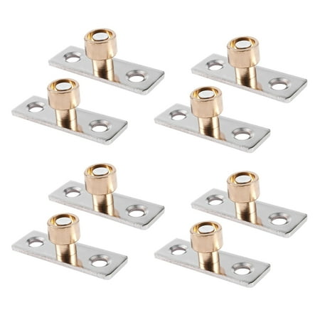 12mm Diameter Wooden Sliding Door Guide Metal Locator Stopper 8Pcs