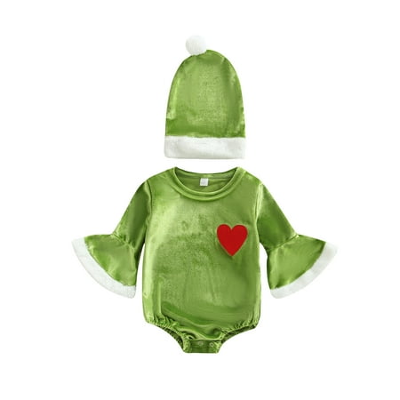 MERSARIPHY Newborn Baby Girls Jumpsuit Contrast Color Casual Long Sleeves Velvet Romper and Hat Set
MERSARIPHY Newborn Baby Girls Jumpsuit Contrast Color Casual Long Sleeves Velvet Romper and Hat Set
