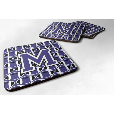 Carolines Treasures CJ1068-MFC Letter M Football Purple and White Foam Coaster Set of 4 3 1/2 x 3 1/2 multicolor
Carolines Treasures CJ1068-MFC Letter M Football Purple and White Foam Coaster Set of 4 3 1/2 x 3 1/2 multicolor