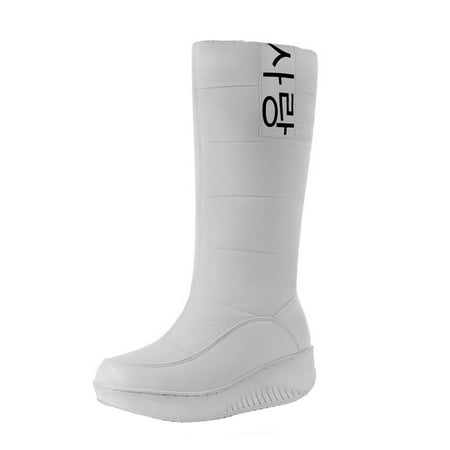 TTQLVZJGSE Women s Business Casual Shoes with Heel Plush Warm Down Boots Thick Soled Black Cotton Boots High Boots White-36
TTQLVZJGSE Women s Business Casual Shoes with Heel Plush Warm Down Boots Thick Soled Black Cotton Boots High Boots White-36