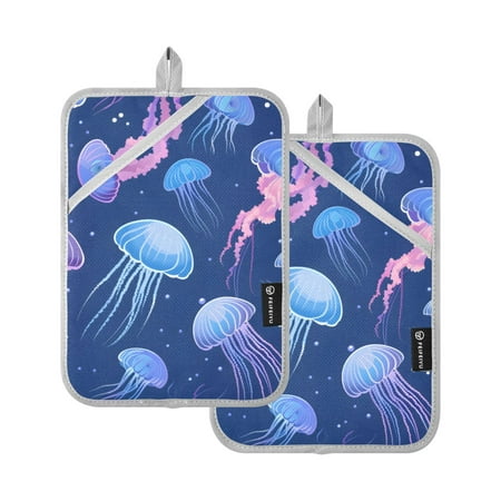 Cartoon Jellyfishes in Sea Oven Mitts 2 Pcs Pot Holders Sets Heat Resistant for Kitchen Cooking Baking 7 x9.8
Cartoon Jellyfishes in Sea Oven Mitts 2 Pcs Pot Holders Sets Heat Resistant for Kitchen Cooking Baking 7 x9.8