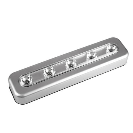 Stamens Flashlight 5Leds Strip Hand Press Light Wardrobe Closet Bedroom Lamp Under Cabinet Night Light For Closet Stairs Kitchen Lighting(Silver)
Stamens Flashlight 5Leds Strip Hand Press Light Wardrobe Closet Bedroom Lamp Under Cabinet Night Light For Closet Stairs Kitchen Lighting(Silver)