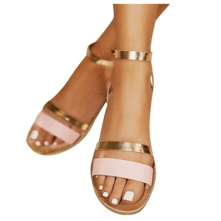 Cathalem Brelathabe Summer Strap Toe Fashion Women Beach Shoes Buckle Open Flat Sandals Women s Womens Dress Casual Sandals Pink 9
Cathalem Brelathabe Summer Strap Toe Fashion Women Beach Shoes Buckle Open Flat Sandals Women s Womens Dress Casual Sandals Pink 9