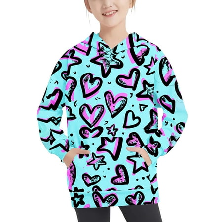 LNWUY (4-14 Years) Children s Boys and Girls Fashion Heart Print Hooded Sweatshirt Long Sleeve Round Neck Outdoor Casual Comfy Breathable Shirt Multicolor 160
LNWUY (4-14 Years) Children s Boys and Girls Fashion Heart Print Hooded Sweatshirt Long Sleeve Round Neck Outdoor Casual Comfy Breathable Shirt Multicolor 160