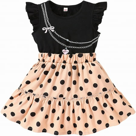 TAIAOJING Toddler Baby Girls Dress Summer Small Flying Sleeve Top Polka Dot Skirt Suit Fashion Suit For 6-7 Years
TAIAOJING Toddler Baby Girls Dress Summer Small Flying Sleeve Top Polka Dot Skirt Suit Fashion Suit For 6-7 Years