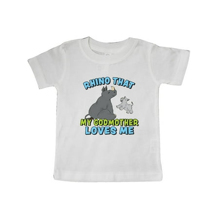 Inktastic Rhino That My Godmother Loves Me with Cute Rhinos Gift Baby Boy or Baby Girl T-Shirt
Inktastic Rhino That My Godmother Loves Me with Cute Rhinos Gift Baby Boy or Baby Girl T-Shirt