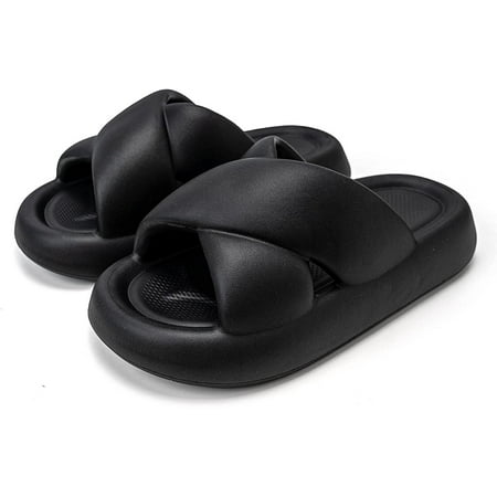 Women s Cross Band Slippers Cloud Slides Soft Comfy Thick Sole Non-Slip Quick Drying Bathroom Shower Sandals Open Toe Platform Home House Indoor and Outdoor Pillow Sandals
Women s Cross Band Slippers Cloud Slides Soft Comfy Thick Sole Non-Slip Quick Drying Bathroom Shower Sandals Open Toe Platform Home House Indoor and Outdoor Pillow Sandals