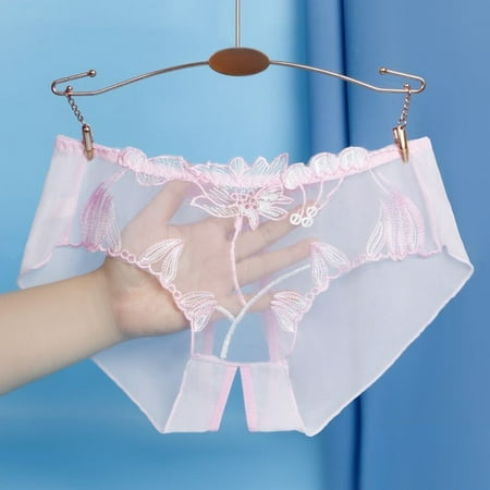 ALSLIAO Women Underwear Floral Mesh Comfort Sheer Crotch Slit Seamless Briefs Panties Pink XL
ALSLIAO Women Underwear Floral Mesh Comfort Sheer Crotch Slit Seamless Briefs Panties Pink XL
