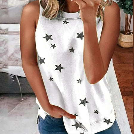 FREE SHIPPING-camisole Women s Fashion Casual Round Neck Star Print Multi-Color Loose Undershirt Tops nightgowns for women lingerie valentines day birthday gifts White
FREE SHIPPING-camisole Women s Fashion Casual Round Neck Star Print Multi-Color Loose Undershirt Tops nightgowns for women lingerie valentines day birthday gifts White