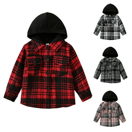 Popvcly Toddler Baby Boys Girls Flannel Plaid Jacket Long Sleeve Button Down Shirts Coats Outerwear Shacket Cardigan Tops 1-6 Years
Popvcly Toddler Baby Boys Girls Flannel Plaid Jacket Long Sleeve Button Down Shirts Coats Outerwear Shacket Cardigan Tops 1-6 Years