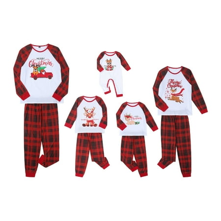 Sunisery Matching Family Pajamas Sets Christmas PJ s Long Sleeve Tops with Plaid Pants Suit Men Women Kids Gray Mom-XL
Sunisery Matching Family Pajamas Sets Christmas PJ s Long Sleeve Tops with Plaid Pants Suit Men Women Kids Gray Mom-XL