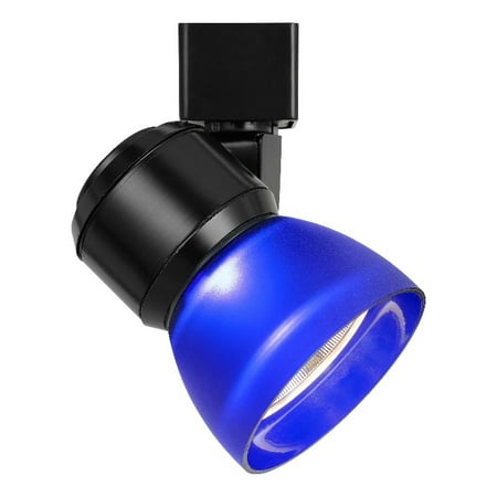 Cal Lighting HT-888-LED Plastic Track Fixture in Black/Frosted Blue