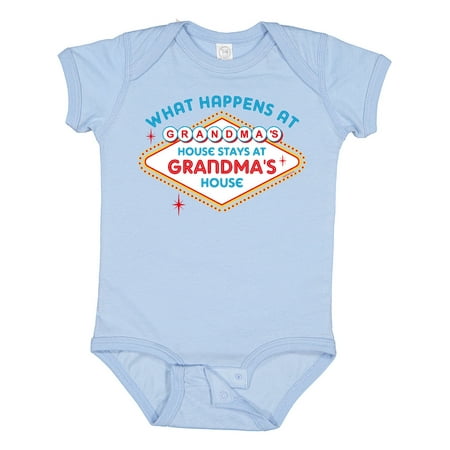 Inktastic Las Vegas Stays at Grandma s Gift Baby Boy or Baby Girl Bodysuit