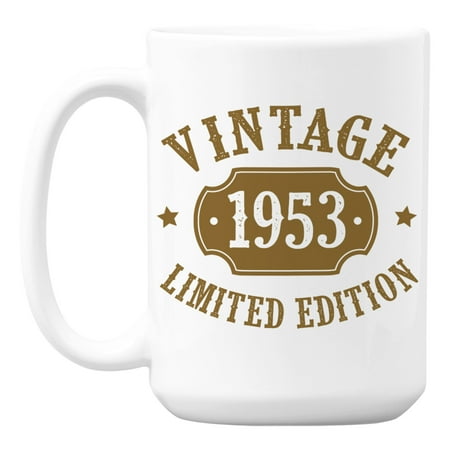 Vintage 1953 feat. a Classic Number Plate Birth Year Coffee & Tea Mug (15oz)
Vintage 1953 feat. a Classic Number Plate Birth Year Coffee & Tea Mug (15oz)