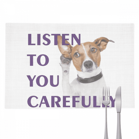 Seriously Listen Dogs Pets People Placemat Pad Kitchen Woven Heat Resistant Cushion Rectangle
Seriously Listen Dogs Pets People Placemat Pad Kitchen Woven Heat Resistant Cushion Rectangle