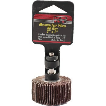 2PC K-T Industries 5-6957 2 In. 180G Flap Wheel / 1 EA