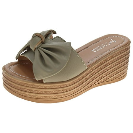 Babysbule Women s Slippers Clearance Women Bowknot Beach Summer Slippers Platform Slope Heels Plus Size Shoes
Babysbule Women s Slippers Clearance Women Bowknot Beach Summer Slippers Platform Slope Heels Plus Size Shoes