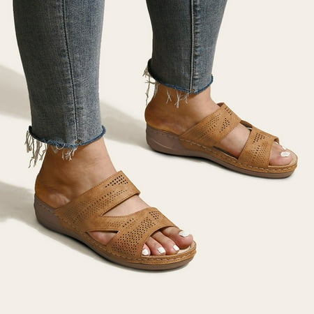 Alueeu Women s slipper Summer Fashion Womens Casual Shoes Folded Leather Bohemian Open Toe Flat Slippers
Alueeu Women s slipper Summer Fashion Womens Casual Shoes Folded Leather Bohemian Open Toe Flat Slippers