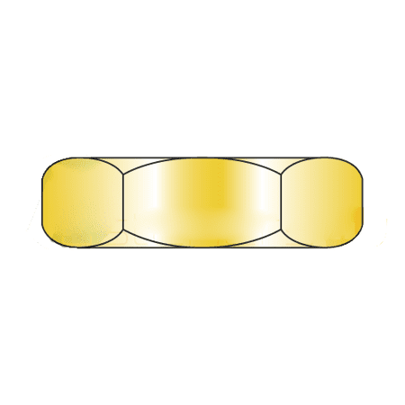 MS51967-17 / 9/16-12 Mil-Spec Finished Hex Nuts / Grade B / Cad Yellow / DFAR Compliant (Quantity: 250 pcs)