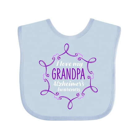 Inktastic I Love My Grandpa Alzheimer s Awareness with Purple Hearts Gift Baby Boy or Baby Girl Bib 
Inktastic I Love My Grandpa Alzheimer s Awareness with Purple Hearts Gift Baby Boy or Baby Girl Bib