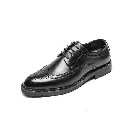 Avamo Men s Flats Pointed Toe Leather Shoe Wingtip Oxford Dress Shoes Formal Business Non Slip Lace Up Black 9.5
Avamo Men s Flats Pointed Toe Leather Shoe Wingtip Oxford Dress Shoes Formal Business Non Slip Lace Up Black 9.5