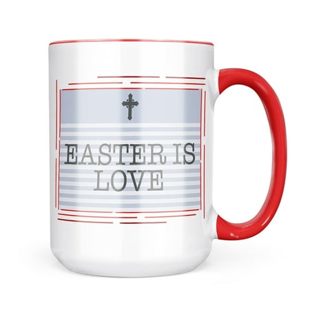 Neonblond Easter is Love Religious Easter Cross Blue Mug gift for Coffee Tea lovers
Neonblond Easter is Love Religious Easter Cross Blue Mug gift for Coffee Tea lovers