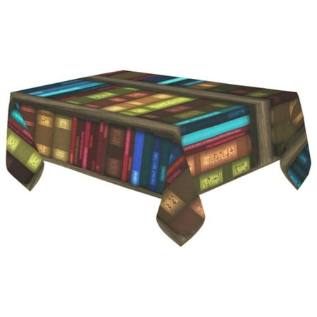 MYPOP Fully Stocked Bookshelves Tablecloth 60x104 Inches Multicolored Books Tablecover Desk Table Cloth Cover for Wedding Party Decor
MYPOP Fully Stocked Bookshelves Tablecloth 60x104 Inches Multicolored Books Tablecover Desk Table Cloth Cover for Wedding Party Decor