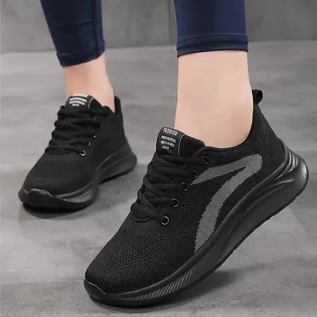 Women‘s Casual Sneakers Black Lace-up Running Shoes Lightweight Flying Woven Low Top Sports Shoes
Women‘s Casual Sneakers Black Lace-up Running Shoes Lightweight Flying Woven Low Top Sports Shoes