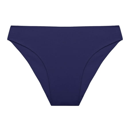 Rovga Panties For Women Female S Solid Panties Dark Blue Comfort Briefs 1 Pcs